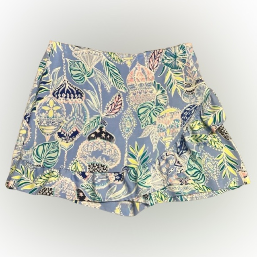 Lilly Pulitzer Faye Blue Lapis Lanterns Skort - Size 6